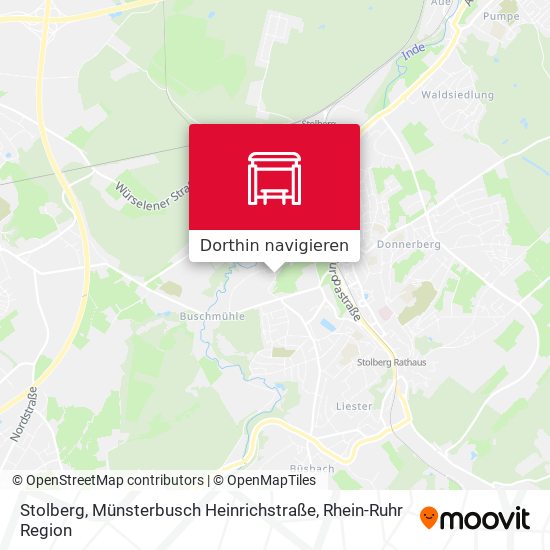 Stolberg, Münsterbusch Heinrichstraße Karte