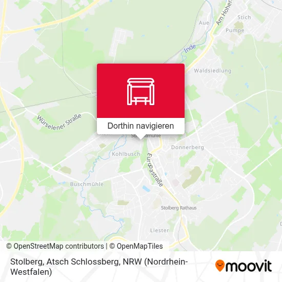 Stolberg, Atsch Schlossberg Karte