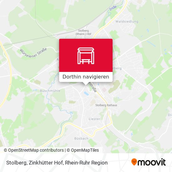 Stolberg, Zinkhütter Hof Karte