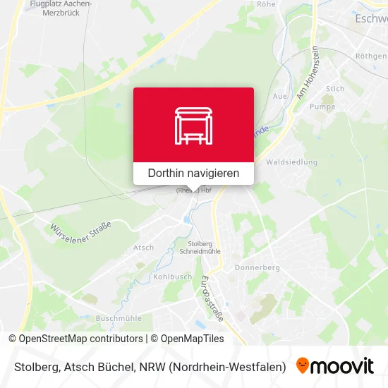 Stolberg, Atsch Büchel Karte