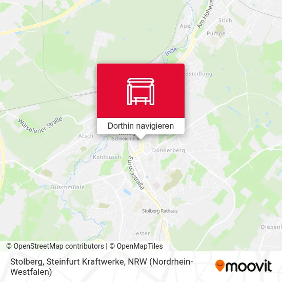 Stolberg, Steinfurt Kraftwerke Karte