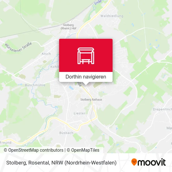 Stolberg, Rosental Karte