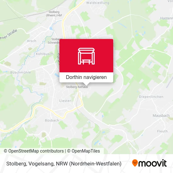 Stolberg, Vogelsang Karte