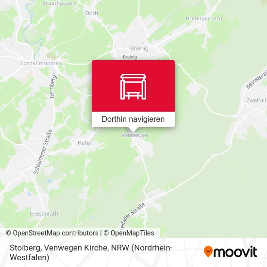 Stolberg, Venwegen Kirche Karte