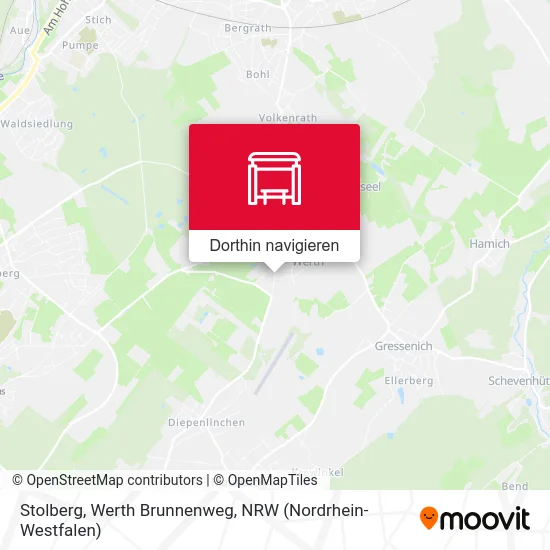 Stolberg, Werth Brunnenweg Karte