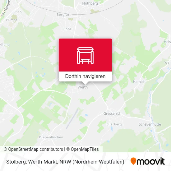 Stolberg, Werth Markt Karte