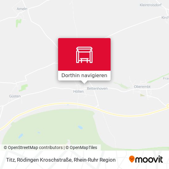 Titz, Rödingen Kroschstraße Karte