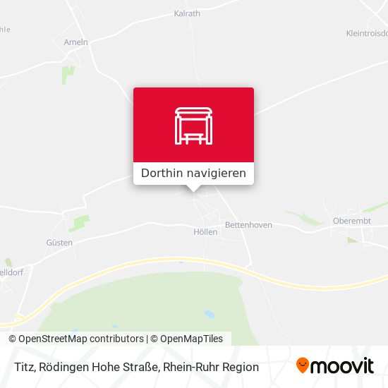 Titz, Rödingen Hohe Straße Karte