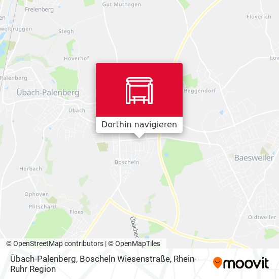 Übach-Palenberg, Boscheln Wiesenstraße Karte