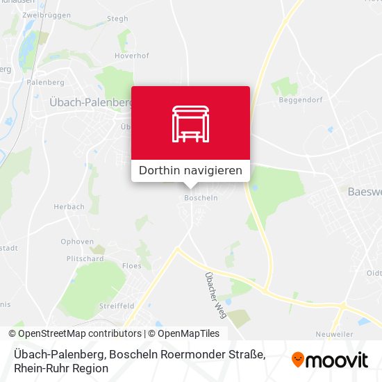 Übach-Palenberg, Boscheln Roermonder Straße Karte