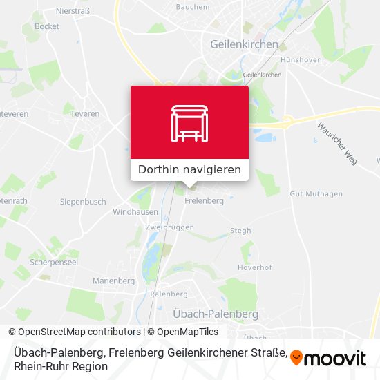 Übach-Palenberg, Frelenberg Geilenkirchener Straße Karte
