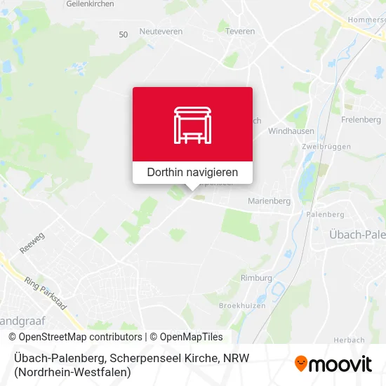 Übach-Palenberg, Scherpenseel Kirche Karte