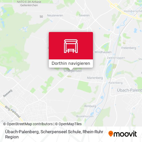 Übach-Palenberg, Scherpenseel Schule Karte