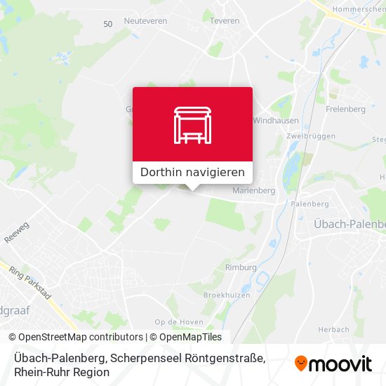 Übach-Palenberg, Scherpenseel Röntgenstraße Karte