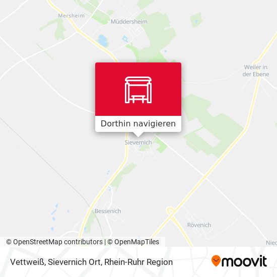 Vettweiß, Sievernich Ort Karte
