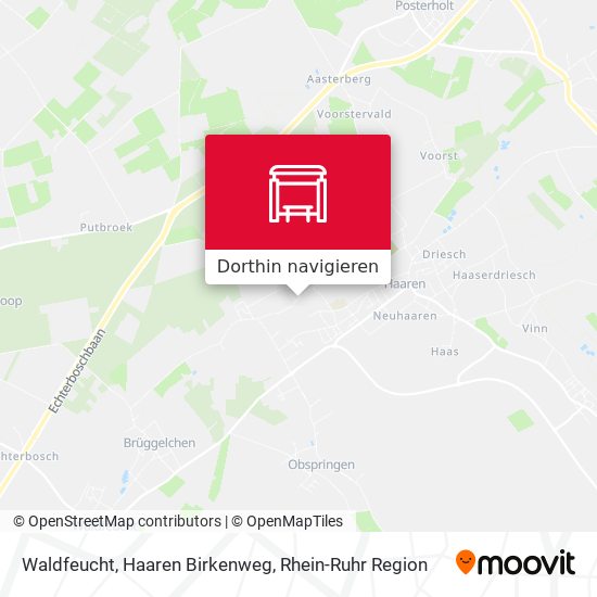 Waldfeucht, Haaren Birkenweg Karte