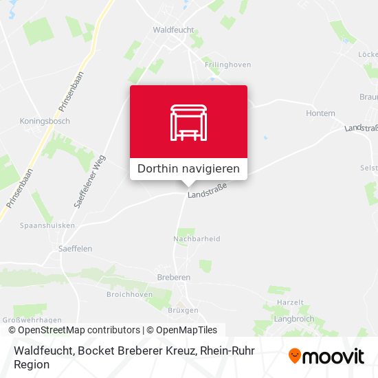 Waldfeucht, Bocket Breberer Kreuz Karte