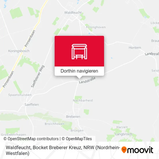 Waldfeucht, Bocket Breberer Kreuz Karte