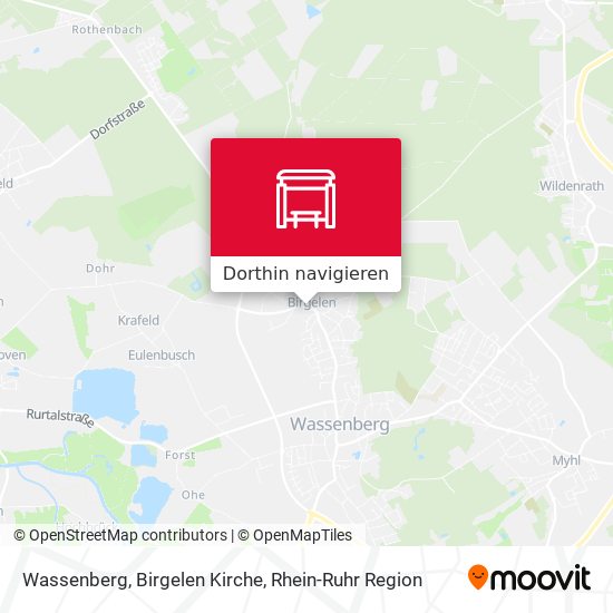 Wassenberg, Birgelen Kirche Karte