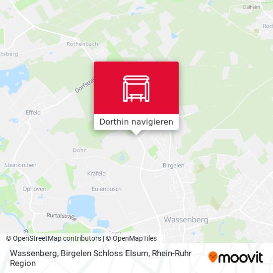 Wassenberg, Birgelen Schloss Elsum Karte