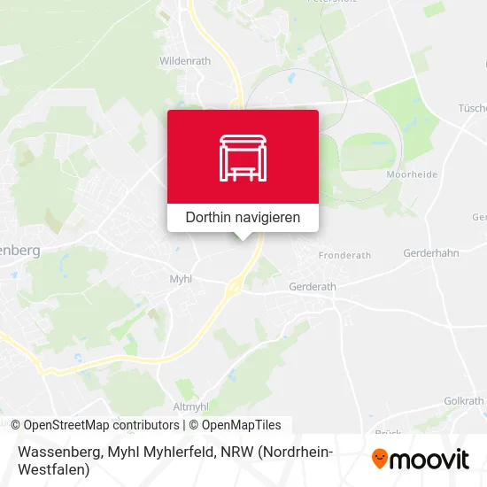 Wassenberg, Myhl Myhlerfeld Karte