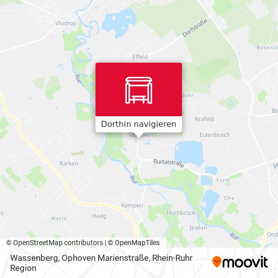 Wassenberg, Ophoven Marienstraße Karte