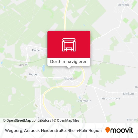 Wegberg, Arsbeck Heiderstraße Karte