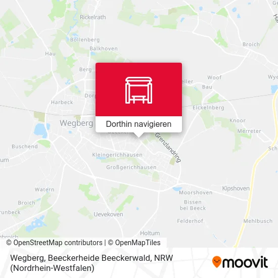 Wegberg, Beeckerheide Beeckerwald Karte