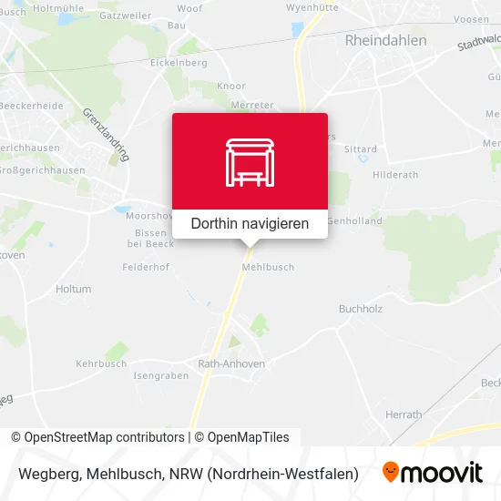 Wegberg, Mehlbusch Karte