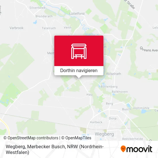 Wegberg, Merbecker Busch Karte