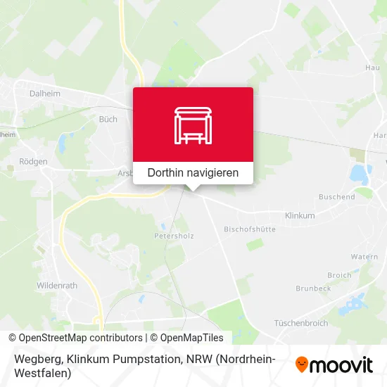 Wegberg, Klinkum Pumpstation Karte