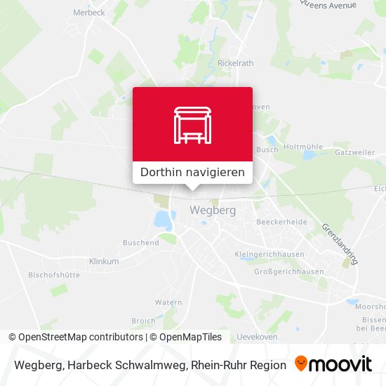 Wegberg, Harbeck Schwalmweg Karte