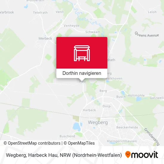 Wegberg, Harbeck Hau Karte