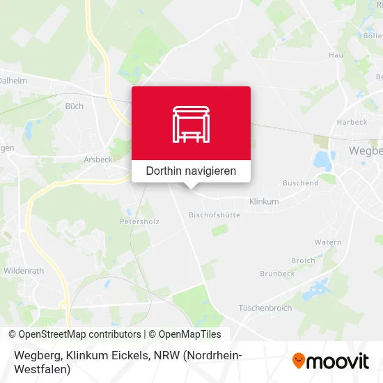 Wegberg, Klinkum Eickels Karte