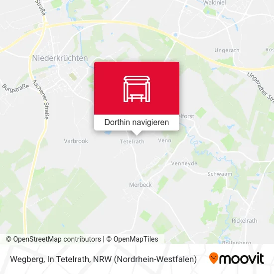 Wegberg, In Tetelrath Karte