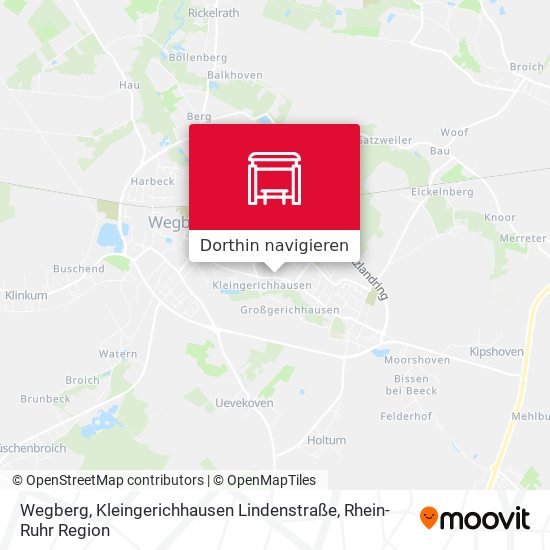 Wegberg, Kleingerichhausen Lindenstraße Karte