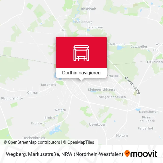 Wegberg, Markusstraße Karte