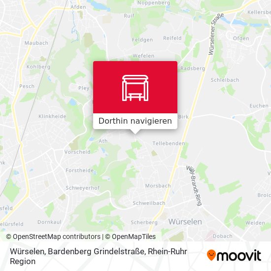 Würselen, Bardenberg Grindelstraße Karte