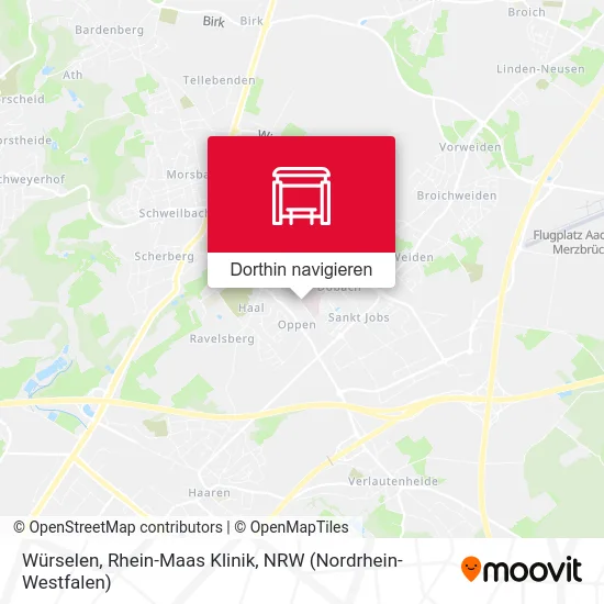 Würselen, Rhein-Maas Klinik Karte