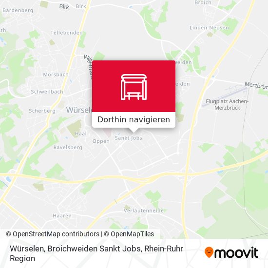 Würselen, Broichweiden Sankt Jobs Karte