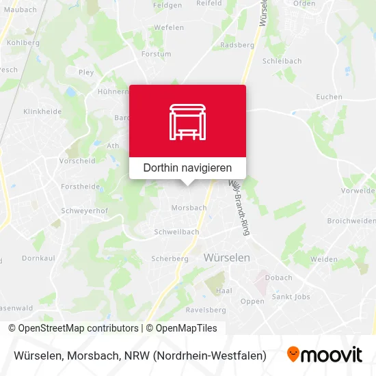 Würselen, Morsbach Karte