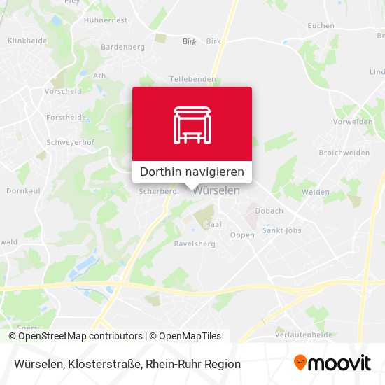 Würselen, Klosterstraße Karte