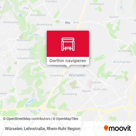 Würselen, Lehnstraße Karte