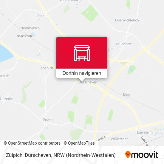 Zülpich, Dürscheven Karte