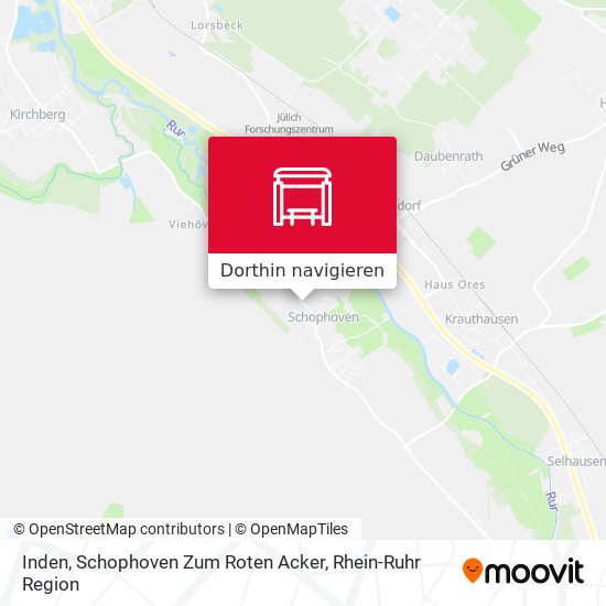Inden, Schophoven Zum Roten Acker Karte