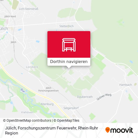 Jülich, Forschungszentrum Feuerwehr Karte