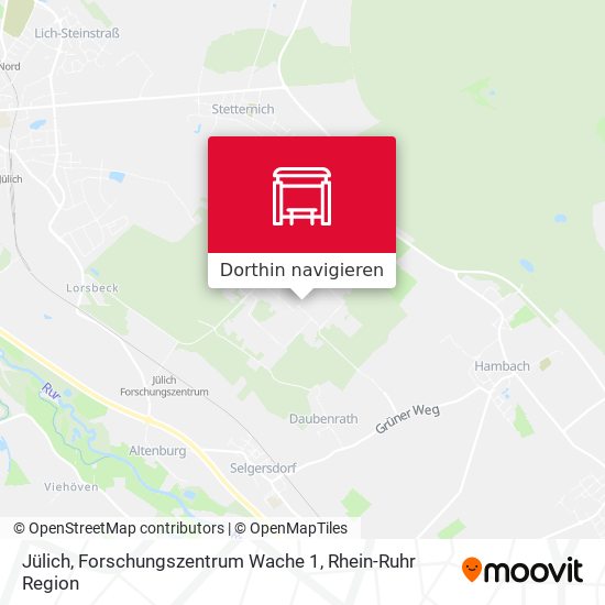 Jülich, Forschungszentrum Wache 1 Karte