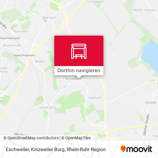 Eschweiler, Kinzweiler Burg Karte