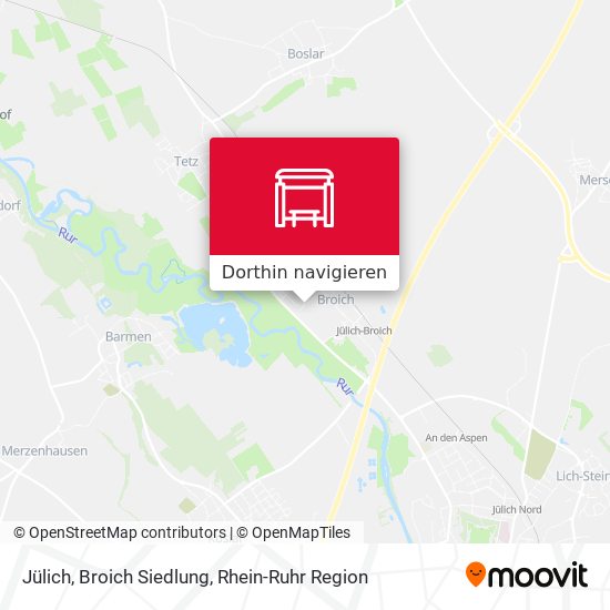 Jülich, Broich Siedlung Karte