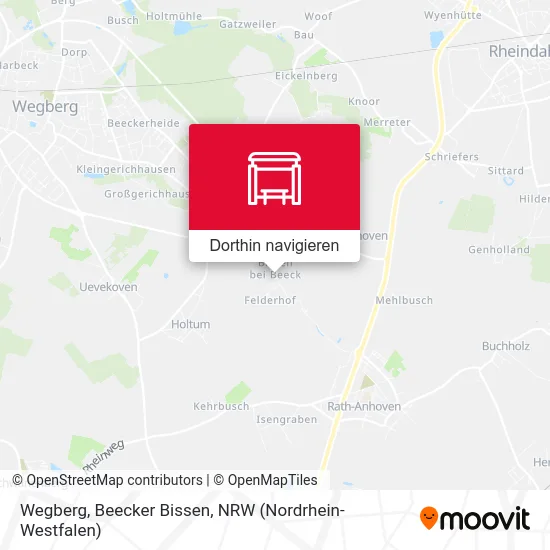 Wegberg, Beecker Bissen Karte